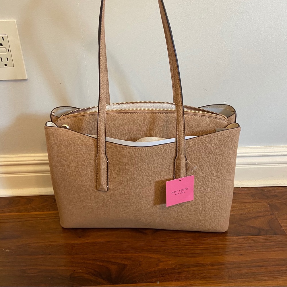 NWT Kate Spade Light Fawn Margaux Work Tote - Picture 7 of 16